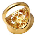 WHITE CZ MICRO PAVE ROYAL LOOK IN GOLD OVER 925 ST