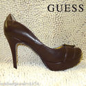 GUESS AMAZING LADY'S ORIGINAL BROWN SHOES ON HEELS