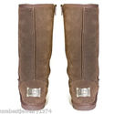 A&G AUTH. 100% LADY'S SHOES AMAL CHOCOLATE FLEUR D