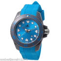 ADEE KAYE SPORTS ALL BLUE  NEW IN THE BOX QUARTZ W