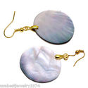 Henri Purec FLOWER OF LIFE ON SHELL Earrings in 18