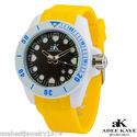 ADEE KAYE YELLOW BLACK DIAL BRAND NEW  WATCH WITH 