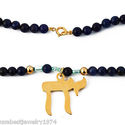 GENUINE FWP BIWA PEARL BLUE SAPPHIRE JEWISH CHAI L