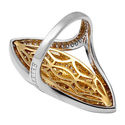 WHITE CUBIC ZIRCONIA MICRO PAVE SETTING IN 925 STE