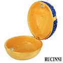 RUCINNI BLUE LADY BUG NEW TRINKET HINGED BOX GOLD 