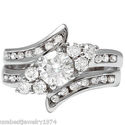 1.85 ctw GENUINE DIAMOND AND MOISSANITE SOLITAIRE 