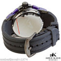 ADEE KAYE PURPLE NEW STAINLESS STEEL WATCH with CH