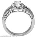 WHITE OVAL CUBIC ZIRCONIA SOLITAIRE SET IN 925 STE