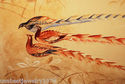 PHEASANTS AND HERBS MODERN TAPESTRY ORIGINAL HANDM