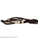 LOVELY FAUX IVORY PENDANT ON FABRIC ROPE STRING