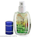 PERFUME CRYSTAL BOTTLE WITH HAND-PAINTED MINIATURE