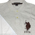 US POLO ASSN USPA MEN's POLO SHIRT BIG PONY SIZE L