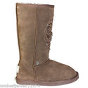 A&G AUTH. 100% LADY'S SHOES AMAL CHOCOLATE FLEUR D