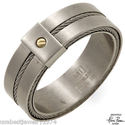 HENRI PUREC 18K YELLOW GOLD AND STAINLESS STEEL RI