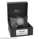 CORVETTE BLACK NEW WITH BOX STAINLESS STEEL CHRONO