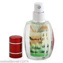 PERFUME CRYSTAL BOTTLE WITH HANDPAINTED MINIATURE