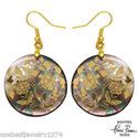 Henri Purec FLOWER OF LIFE ON SHELL Earrings in 18