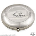 Henri Purec Luxury White Swarovski Crystal Round C