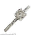 1.00 ctw Diamond Solitaire Ring Made in 14K White 