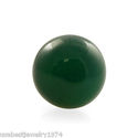 4 MM GREEN GENUINE JADE EARRINGS BABY STUD MADE in