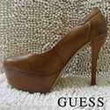 GUESS AMAZING LADY'S ORIGINAL BROWN SHOES ON HEELS