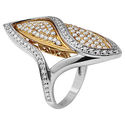 WHITE CUBIC ZIRCONIA MICRO PAVE SETTING IN 925 STE