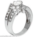 1.85 ctw GENUINE DIAMOND AND MOISSANITE SOLITAIRE 