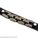 HENRI PUREC Brand New BLACK  Genuine Leather and B