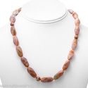 HANDMADE IN USA EARTH PICTURE AGATE NECKLACE IN 14