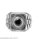 1.15 CTW BLACK DIAMOND MOISSANITE SOLITAIRE MEN'S 