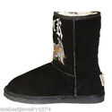A&G FEET 100% AUTHENTIC LADY'S SHOES BLACK LOVE RO