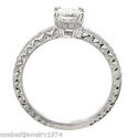 1.00 ctw Diamond Solitaire Ring Made in 14K White 