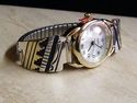 Tommy Singer Navajo Indian Ladies Watch Band Gold 