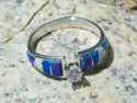 Native American Navajo Indian Ring Tri Color Opal 