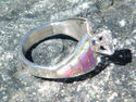 Native American Navajo Indian Pink Opal Ring W/ CZ