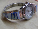 Native American Navajo Ladies Sterling Blue White 