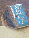 Native American Indian Navajo Men's Ring Turquoise