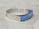 Native American Zuni Indian Lab Blue Opal Inlaid R