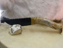 Flint Knapped Knife Black Butter Obsidian Deer Ant