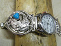 Native American Navajo Ladies  Eagle Watchband Tip