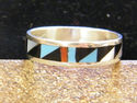 Native American Zuni Indian Wedding Ring Band Ster