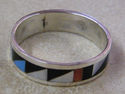 Native American Zuni Indian Wedding Ring Band Ster