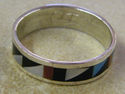 Native American Zuni Indian Wedding Ring Band Ster