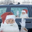 Famous Passenger car window sticker Santa Claus Th