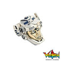 Han Cholo Voltron Head Ring Gold/Silver 