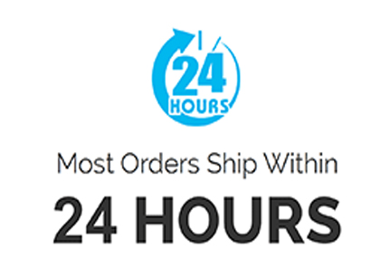 We ship within 24 hours
