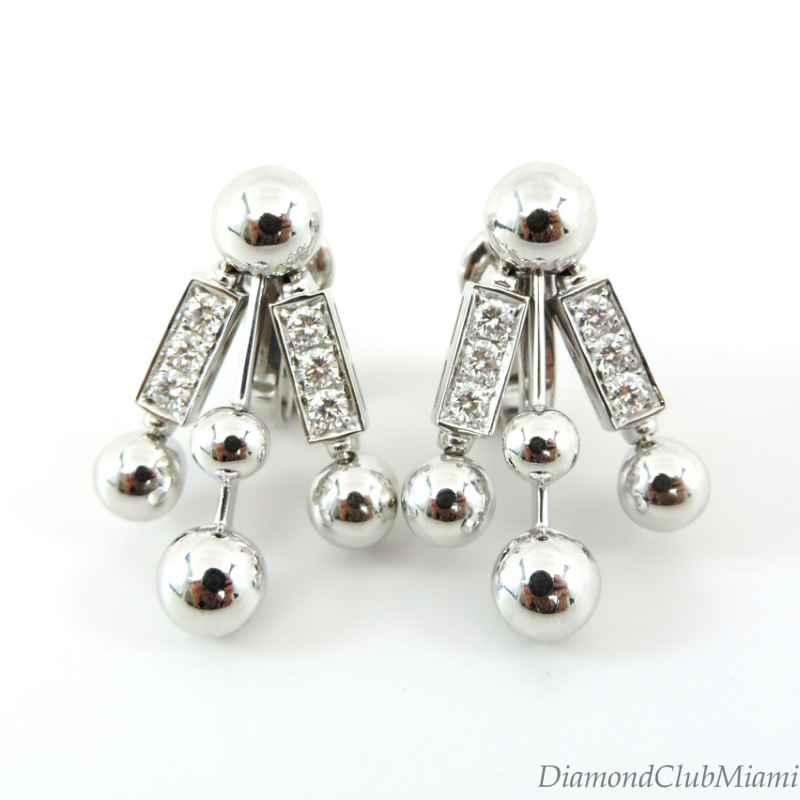 bvlgari diamond drop earrings