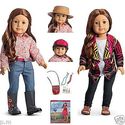 American Girl Saige Doll + Starter Collection Set 