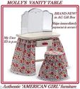 American Girl MOLLY'S VANITY TABLE NEW in Box Reti