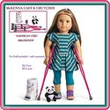 American Girl McKENNA'S CAST and CRUTCHES COMPLETE
